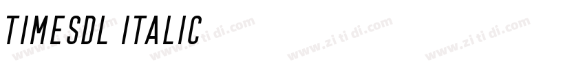 TimesDL Italic字体转换